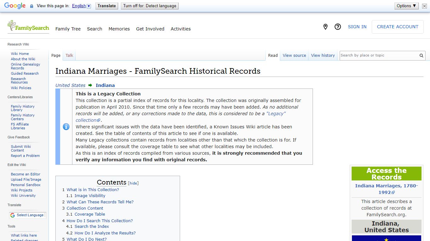 Indiana Marriages - FamilySearch Historical Records